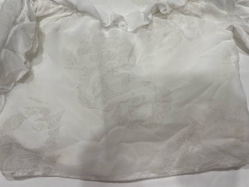 A loves a Girls White button down long sleeve blouse with ruffle and lining - Picture 9 of 11