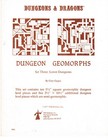 DUNGEONS AND DRAGONS GEOMORPHS SET THREE MAPS TSR 9006 1ST PRINT (1977)