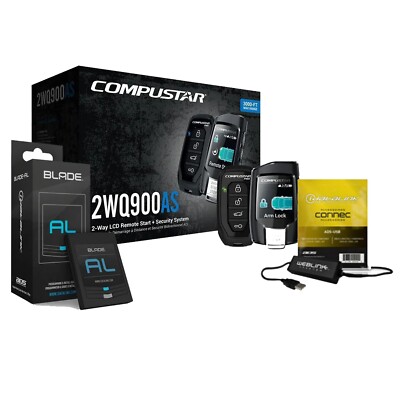 Compustar CS2WQ900AS All-in-One 2-Way Remote Start + Integration Cartridge + USB