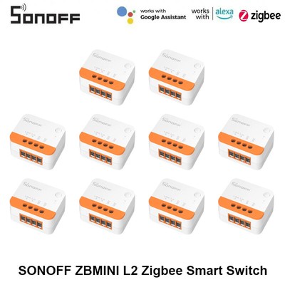 1/10 SONOFF ZBMINI-L2 No Neutral Wire Required Extreme Zigbee Smart Switch Via A