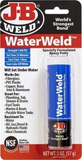 JB Weld Water Weld Epoxy Putty Quickly Sets Under Water Fuel & Oil Resistant 57g