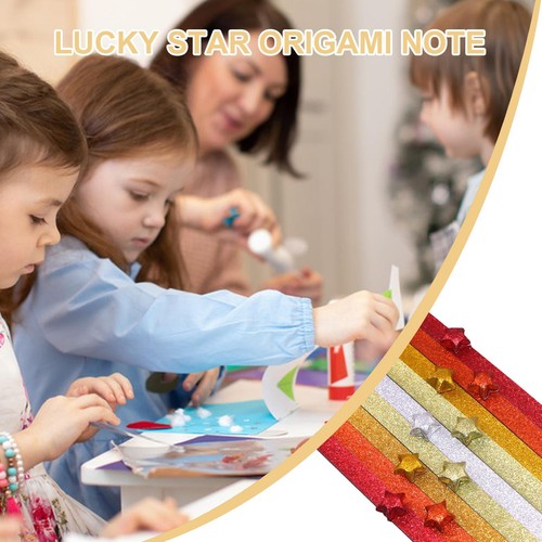 Glitter Star Paper Strips 520 Sheets Luminous Paper Strips Gradient Color DIY - Picture 10 of 16