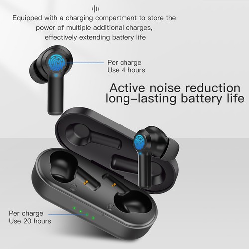 For Motorola Moto G6 G7 G8 G9 E 2020 Bluetooth Earphones Headphones Earbuds US - Picture 35 of 37