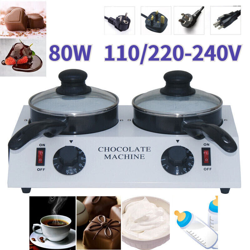 Pot 220V Electric Butter Cheese Warmer Fondue Chocolate Melter