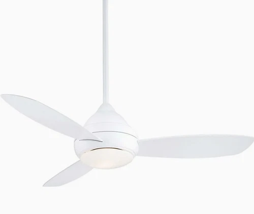 Minka  F476L-WH Concept I Wet White 52" Outdoor Ceiling Fan Wall Control NEW - Picture 3 of 12