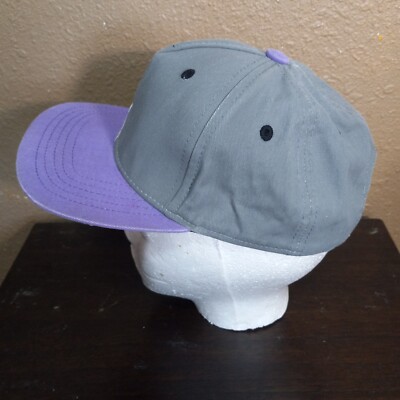 NEFF Snapback Gray Purple Adjustable Cap Hat Embroidered 3801 | eBay