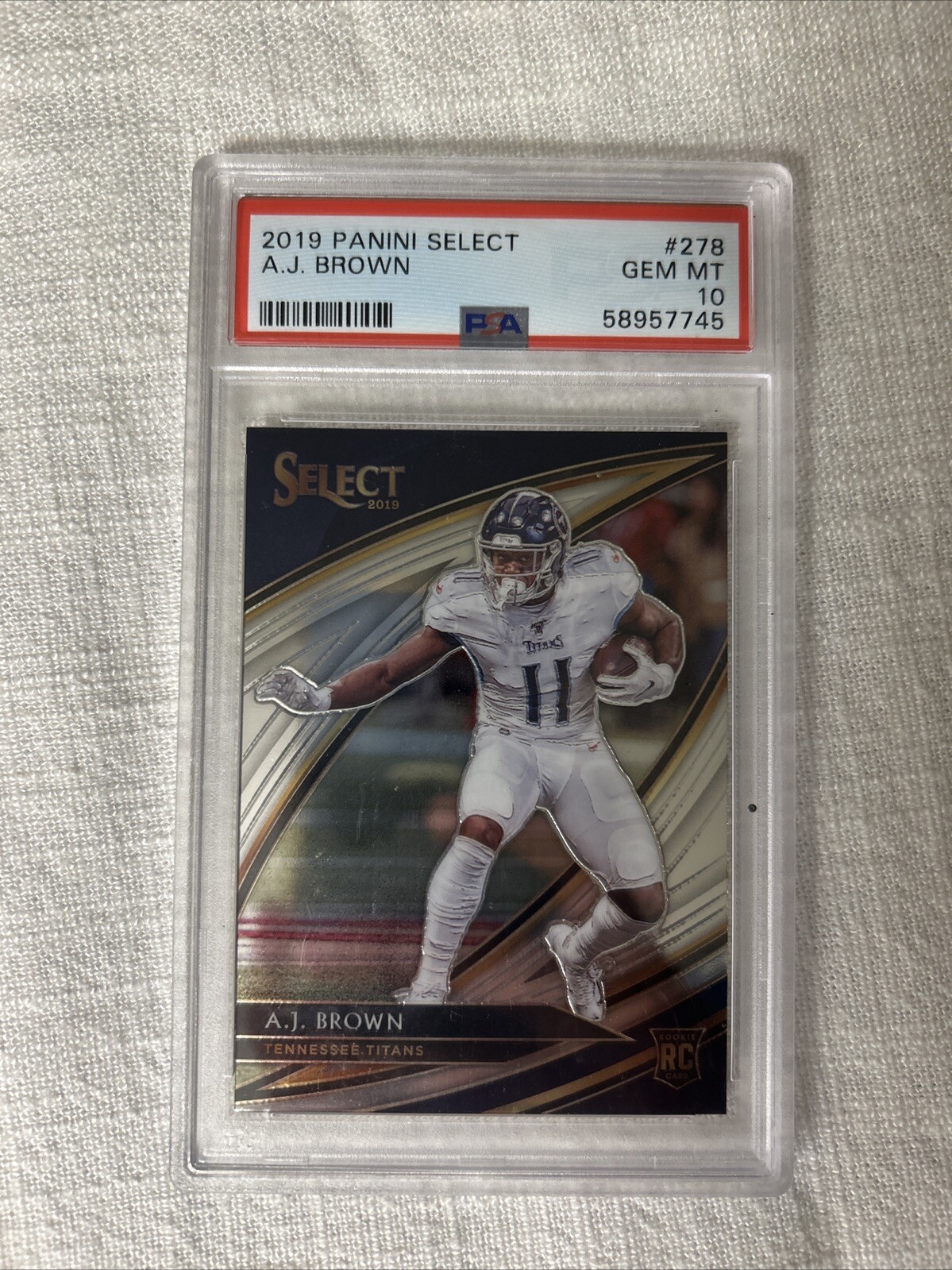 2019 Panini Select - Field Level #278 A.J. Brown (RC) PSA 10