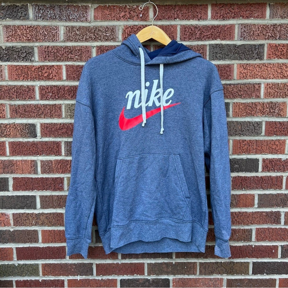 red white and blue hoodie nike