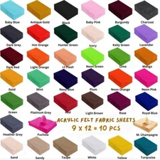 9" x 12" Acrylic Felt Sheets by FabricLA