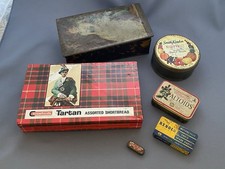 Vintage Tins Job Lot Collectible Mixed Advertising x 6