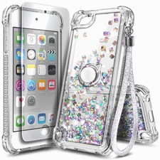 NGB Designed for iPod Touch Case 7th/6th Gen , Cute Glitter Crystal Gem