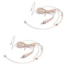 2 Pack Double Ear Headset Microphone For Sennheiser Wireless Bodypack System