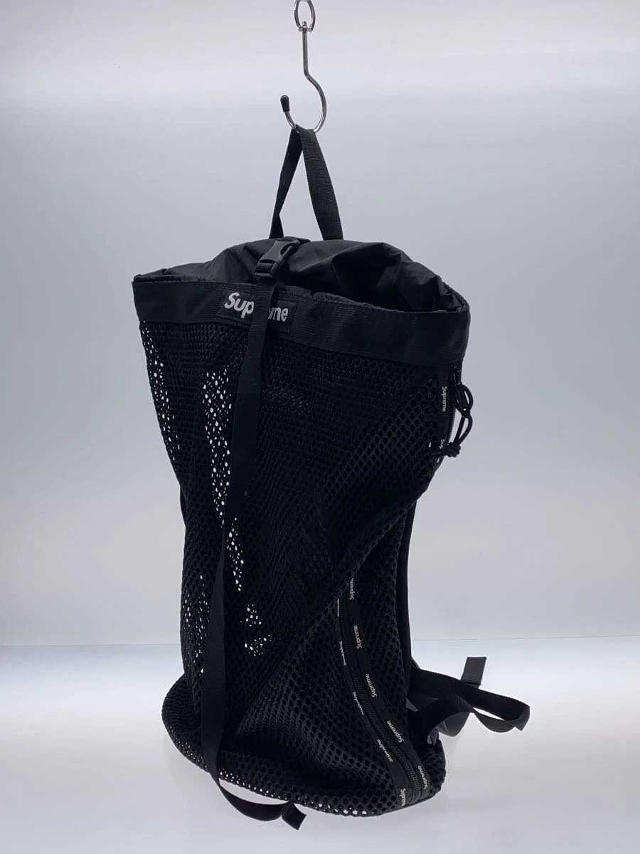 Sac à dos Supreme/polyester/noir/23ss/sac à dos en maille