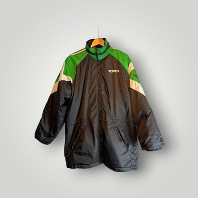 Vintage 90s Adidas Color-Block Trefoil Windbreaker Jacket - Size M/L