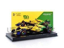 BBURAGO 1/43 - MCLAREN MCL38 - 2ND MONACO GP 2024 (O. PIASTRI) 38215P/81-SENNA