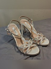 Nina Women's Strappy High Heel Sandals Rhinestones