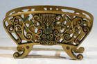 Ornate Vintage Brass Napkin Holder made in Israel — photo 2