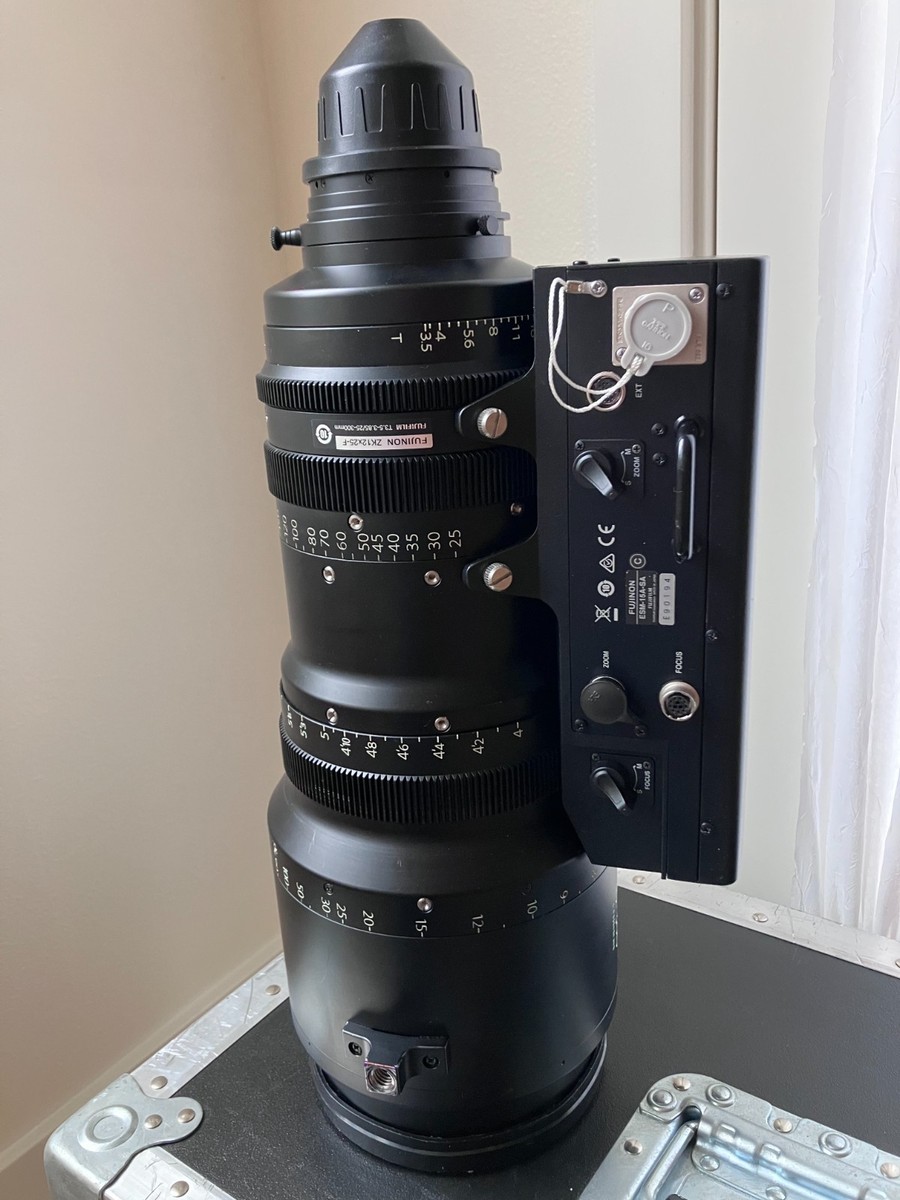 Mint Fujinon ZK12x25 25-300mm Super 35 PL zoom lens, full servo