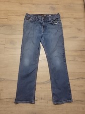 Ariat Men's M4 Relaxed Fit Straight Leg Blue Denim Jeans Size 35X32