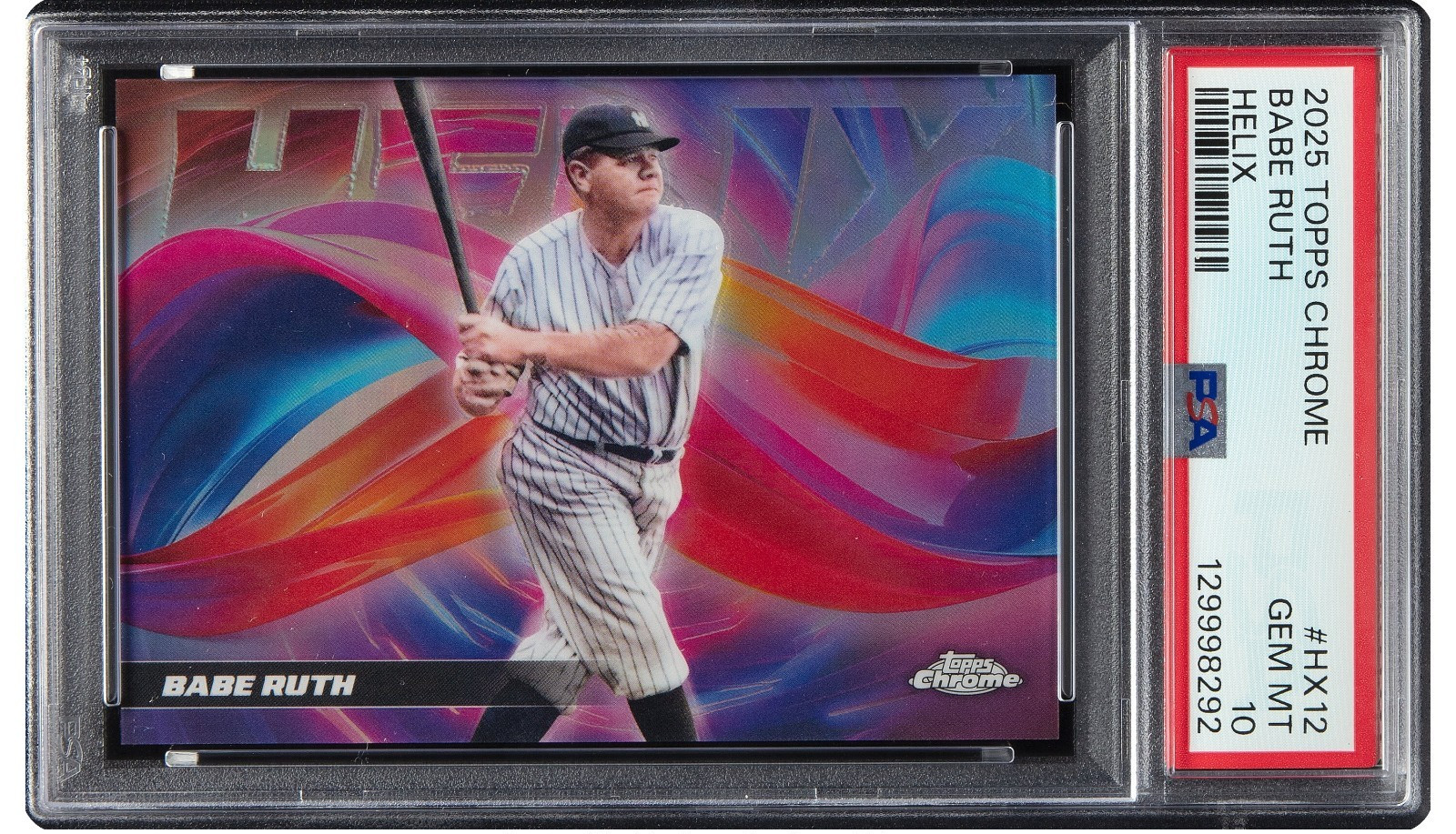 2025 Topps Chrome Helix Babe Ruth #HX-12 PSA10