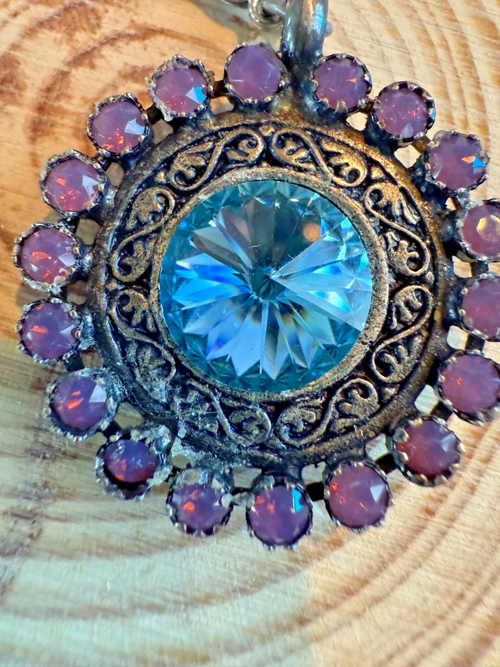 Lote de 2 Colgantes de Clip de Cristal Swarovski con Cierre de Langosta Envío Rápido Foto 3 de 4