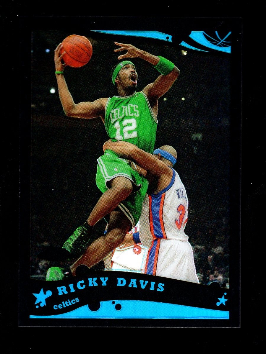 2005-06 TOPPS CHROME BLACK REFRACTOR #31 RICKY DAVIS 214/399 CELTICS