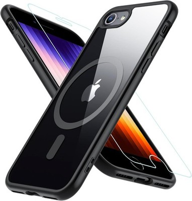 Hensinple for iPhone SE Case 2022/3rd/2020/2nd Gen SE, Black-SE 
