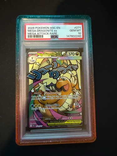 2026 POKEMON ASC EN-ASCENDED HEROES MEGA ATTACK RARE MEGA DRAGONITE EX PSA 10