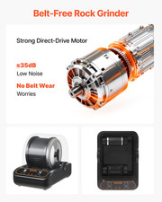Rock Tumbler, 3 lb Rock Polishing Machine, Quiet Operation