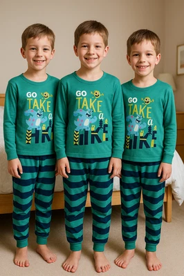 EX STORE Boys Character Pyjamas set pants Kids Pjs Nightwear Cotton Long Sleeve