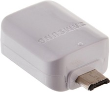 Samsung USB A To Micro USB OTG Adapter White Connector Universal Genuine