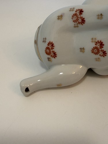 Teiera vintage gatto gattino porcellana dipinta a mano 5 1/4” T floreale con occhi azzurri usata in ottime condizioni - Foto 10 di 14