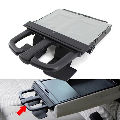 Car Front Fold Dashboard Cup Holder Fit for VW JETTA BORA GOLF R32 Auto Black
