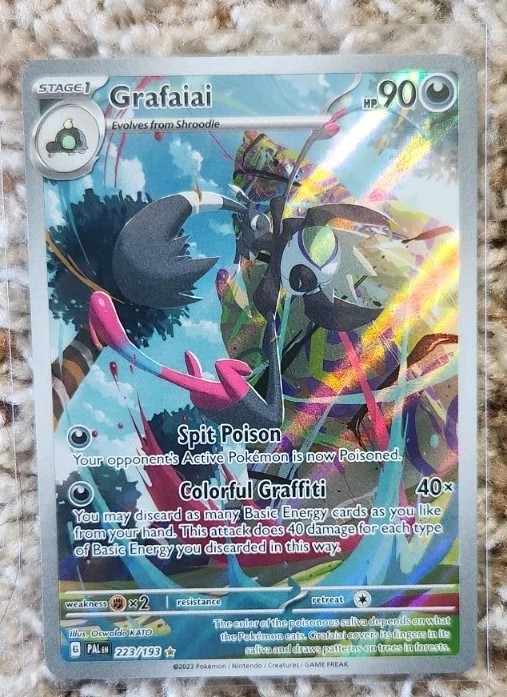 Grafaiai 223/193 Sv02: Paldea Evolved Holo Pokemon Tcg Rare Illustration NM/M