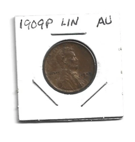 1909P LINCOLN CENT GLOSSY AU