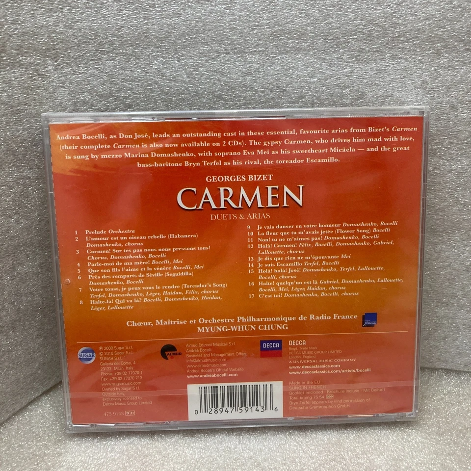 CARMEN Duets & Arias (2010) Andrea Bocelli BRAND NEW Unopened Sealed - Image 3 of 4