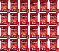 24 x Doritos Chilli Heatwave Tortilla Chips Multipack Crisps 5X30G