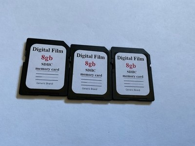 Lot of 3pcs DIGITALFILM SDhc SECURE DIGITAL MEMORY CARD for SD NIKON CANON CAM