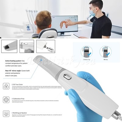 Dental Intra-oral Scanner 3D Real-time Display w/ AI Scanning Software+4 Tips L