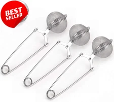 Tea Strainer 3 Pack Stainless Steel Fine Mesh Infuser for Loose Leaf Tea - US