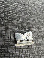 Vintage Rifle Sight Rear Folding Low Height Adjustable White Diamond