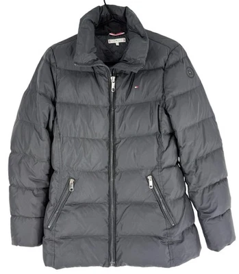 Tommy Hilfiger Damen 70% Daunen 30% Federn Bomberjacke Mantel Größe M - Bild 1 von 4