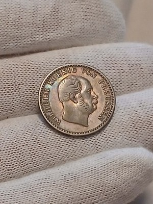 Prussia German States 1866 A 2 1/2 Silber Groschen Silver Coin Wilhelm I