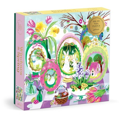 Galison Windows To Spring   500 Piece Jigsaw Puzzle Featuri (PRESALE 19.02.2026)