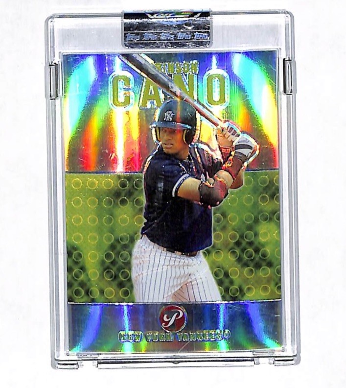 2003 Topps Pristine Uncirculated Robinson Cano Refractor Rookie Card 336/1599