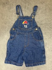 Chase Authentics Toddler Denim Overalls 3T Dale Jr Embroidered