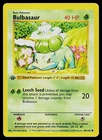 Pokemon Card - Bulbasaur 1st Edition Base Set Shadowless 44/102