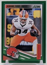 2025 Panini Score Football - Jerome Ford Card 255 Green