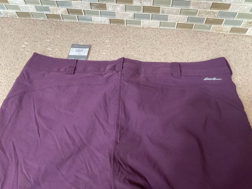 Eddie Bauer Women's Guide Pro Lined Pants Size 20W Eggplant Purple 40x31” New - Picture 6 of 19