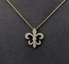 1.0 Ct Round Cut Simulated Diamond Women's Beauty Pendant 14k Yellow Gold Plated